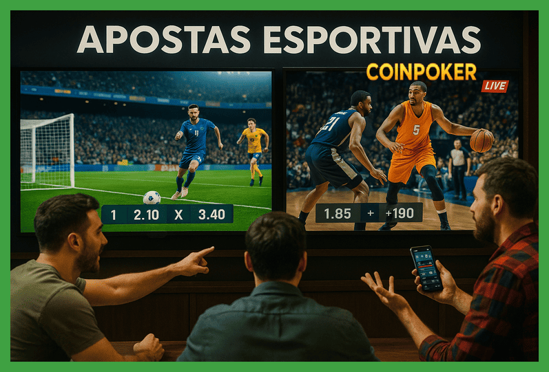 Apostas esportivas no cassino online COINPOKER